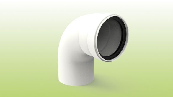[8-90MH5] CODO Ø80 A 90° M/H PP