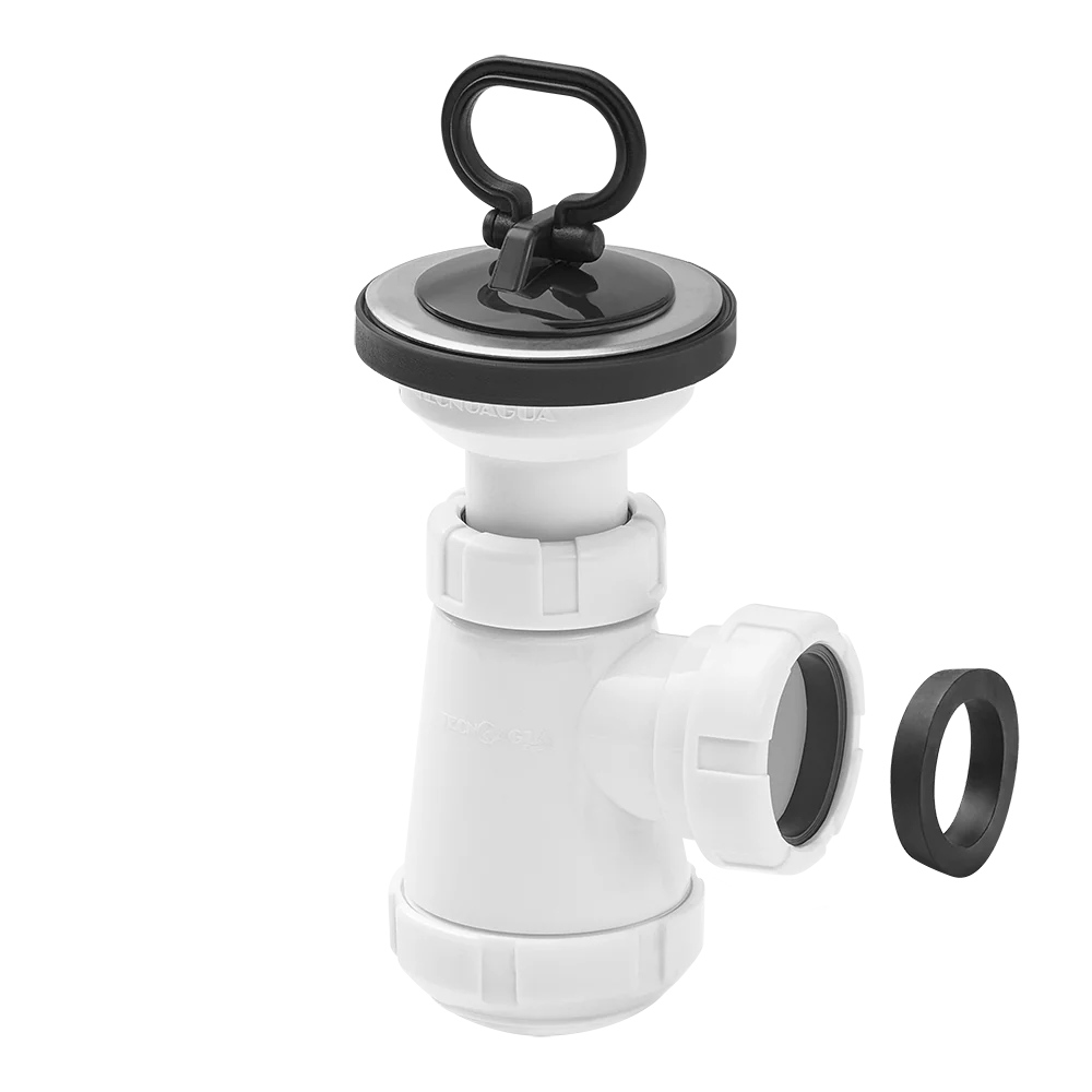 [50013] SIFÓN BOTELLA PLUS MINI VÁLVULA T-2M+ Ø70 × 1½" → Ø40/32 mm