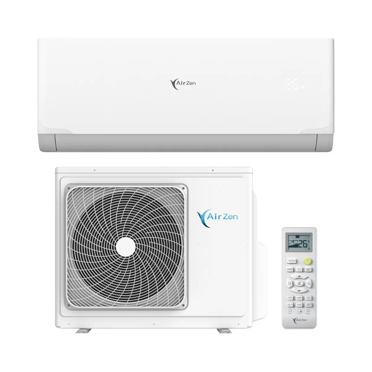 AIRZEN 1X1 AZSP09 WI-FI CONJUNTO SPLIT MURAL FRÍO Y CALOR