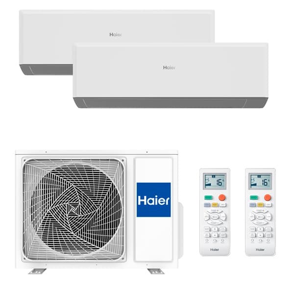 HAIER MULTI SPLIT 2X1 WIFI – 2,5 + 2,5 kW – EXTERIOR 4,0 kW GESOS