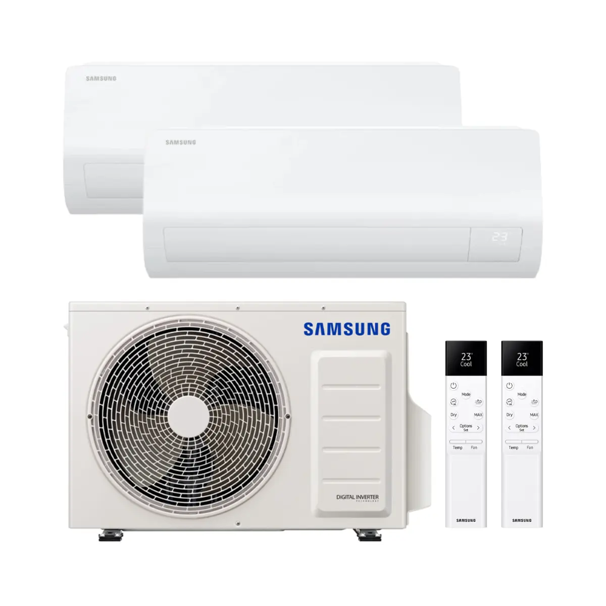 HAIER MULTI SPLIT 2X1 WIFI – 2,5 + 3,5 kW – EXTERIOR 5,0 kW GEOS