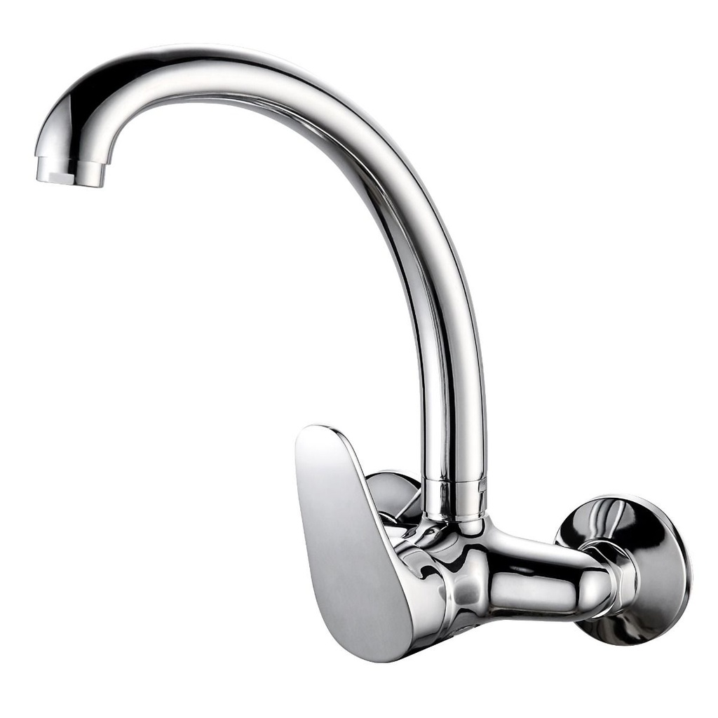 GRIFO MONOMANDO FREGADERA JAVA CAÑO TUBO ALTO PARED 15CM