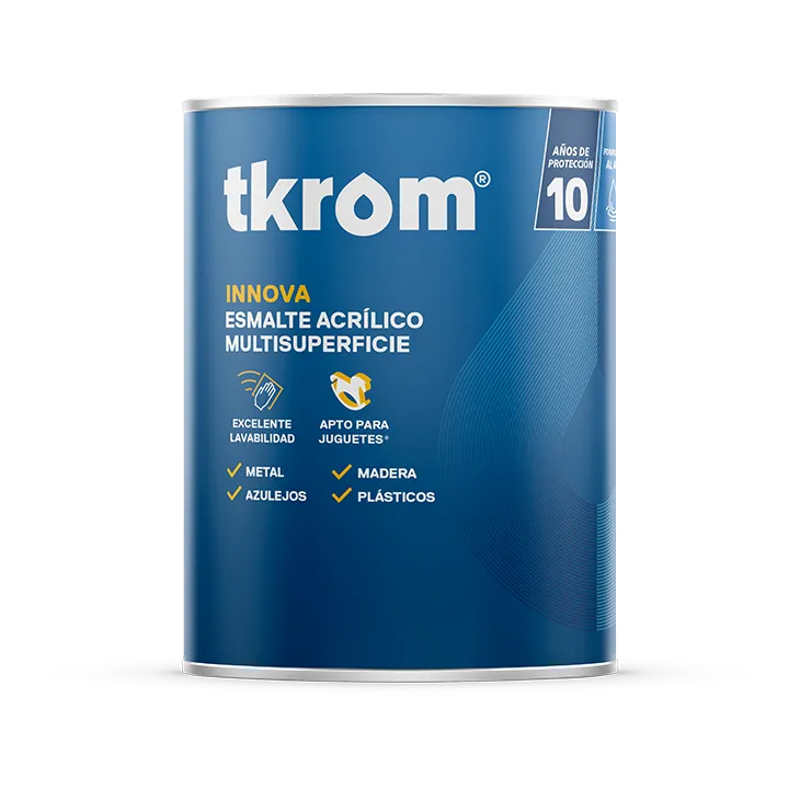 [029032] ESMALTE ACRÍLICO MULTISUPERFICIE MATE BLANCO 750 ML – TKROM